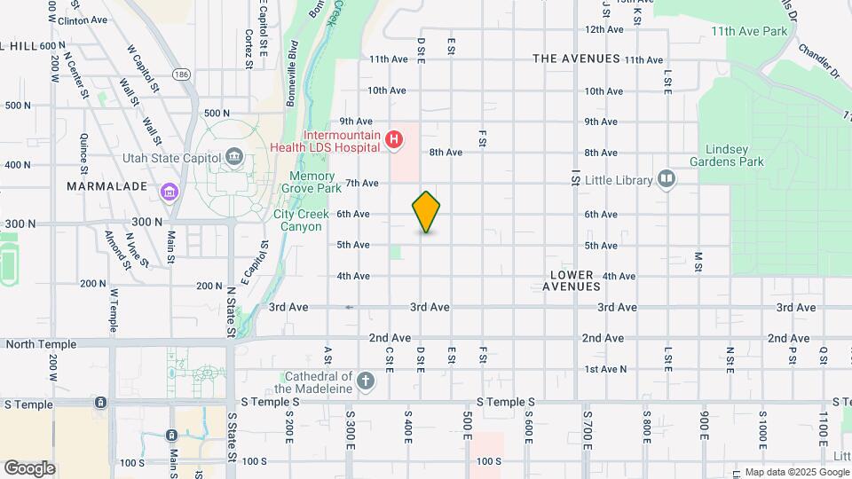 351 D St Mapa y Detalles de la Ubicación