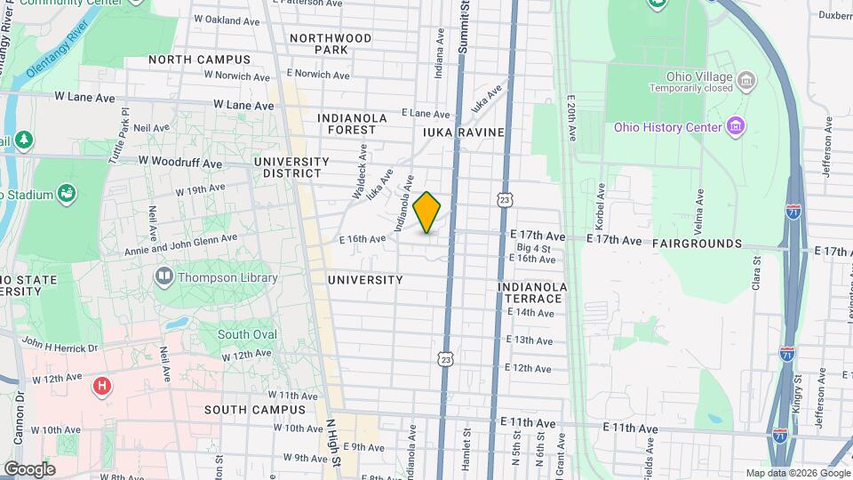 222 E 16th Ave Mapa y Detalles de la Ubicación