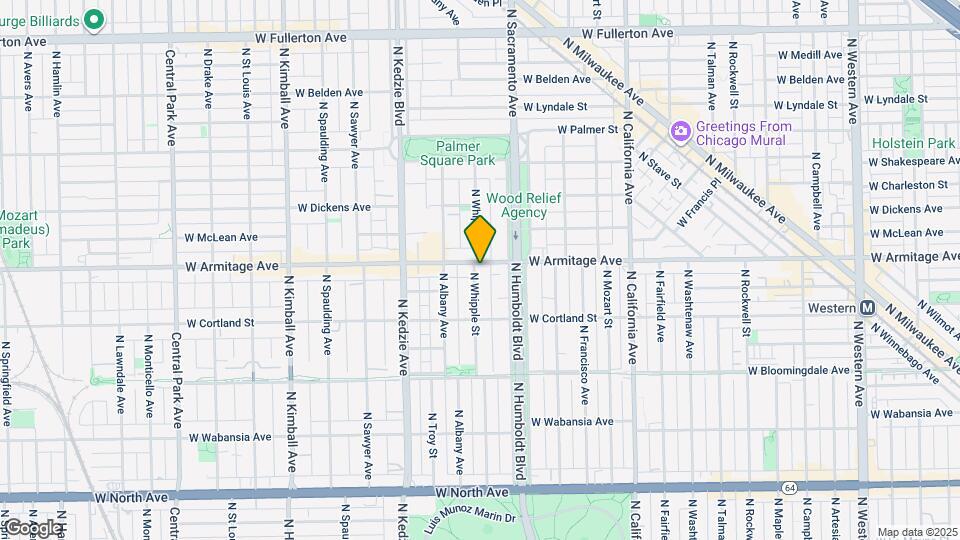 1951 N Whipple St Map and Location Details