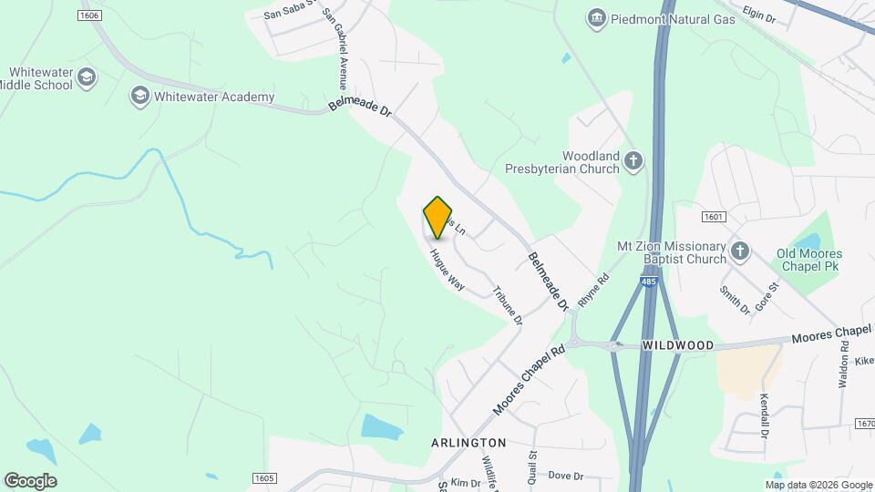 10424 Hugue Way Map and Location Details