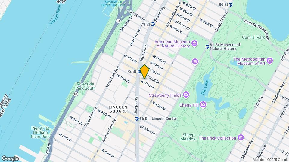 159 W 71st St Map and Location Details