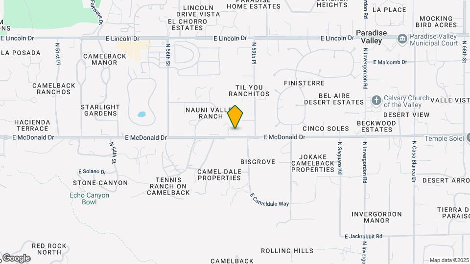 5910 E McDonald Dr Map and Location Details