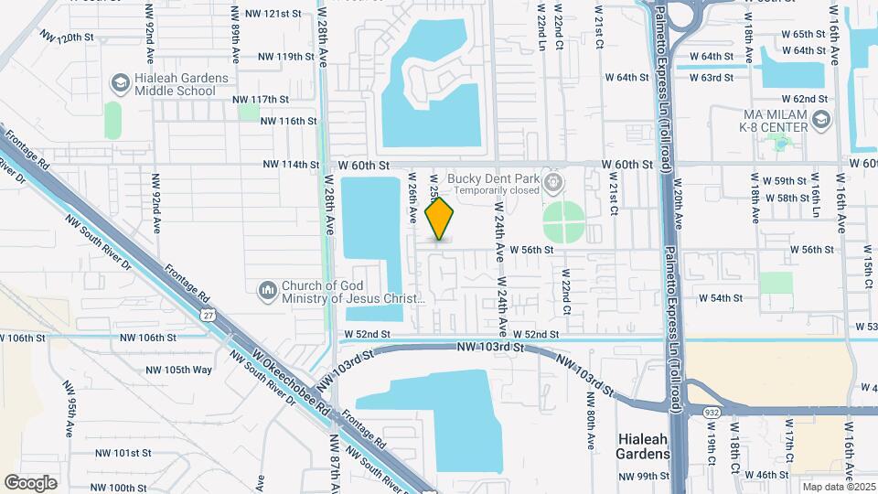 5611 W 25th Ct Map and Location Details