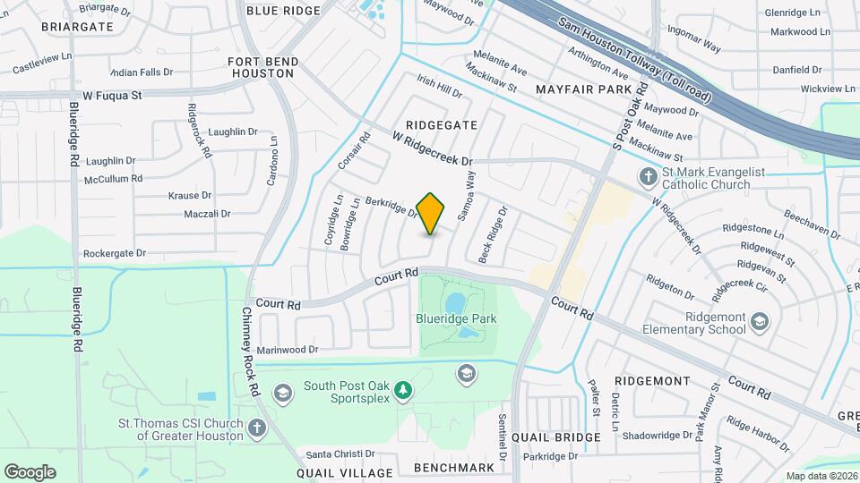 5922 Beaconridge Dr Map and Location Details