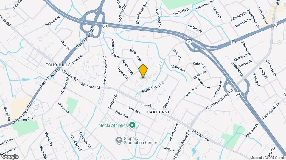 1708 Town Oak Ln Map and Location Details