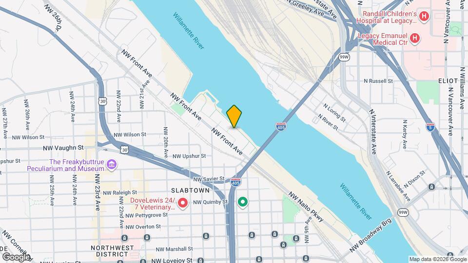 1616 NW Riverscape St Map and Location Details