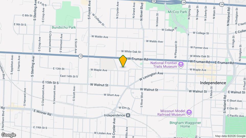 1206 W Maple Ave Map and Location Details