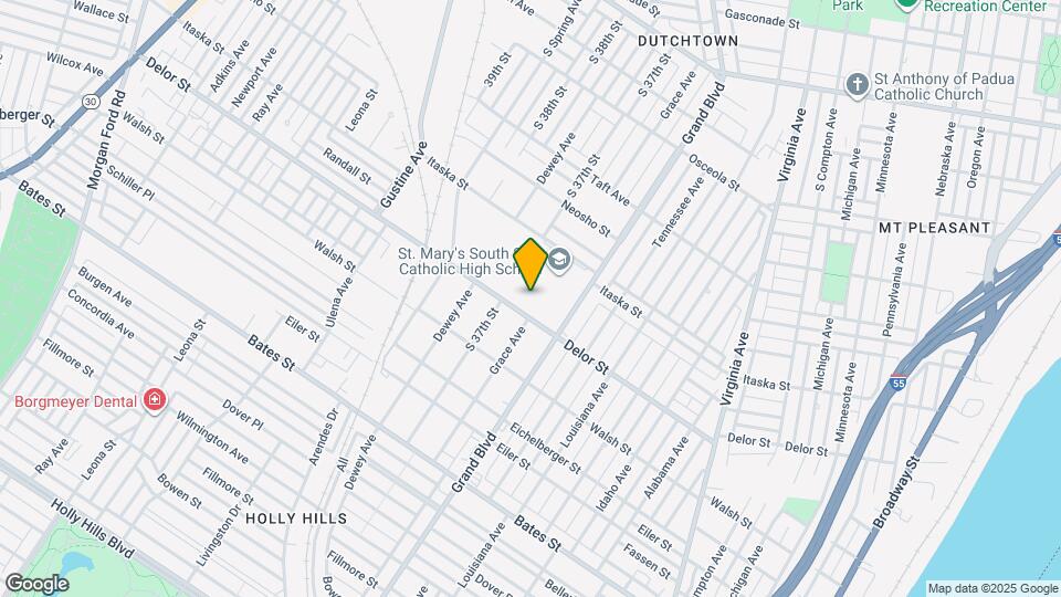 3659 Delor St Map and Location Details