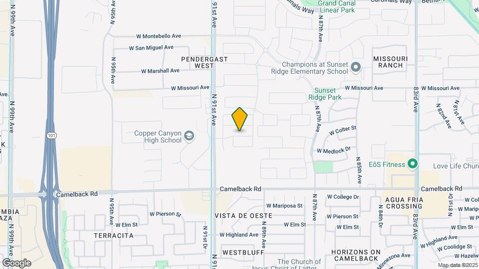 8948 W Colter St Map and Location Details