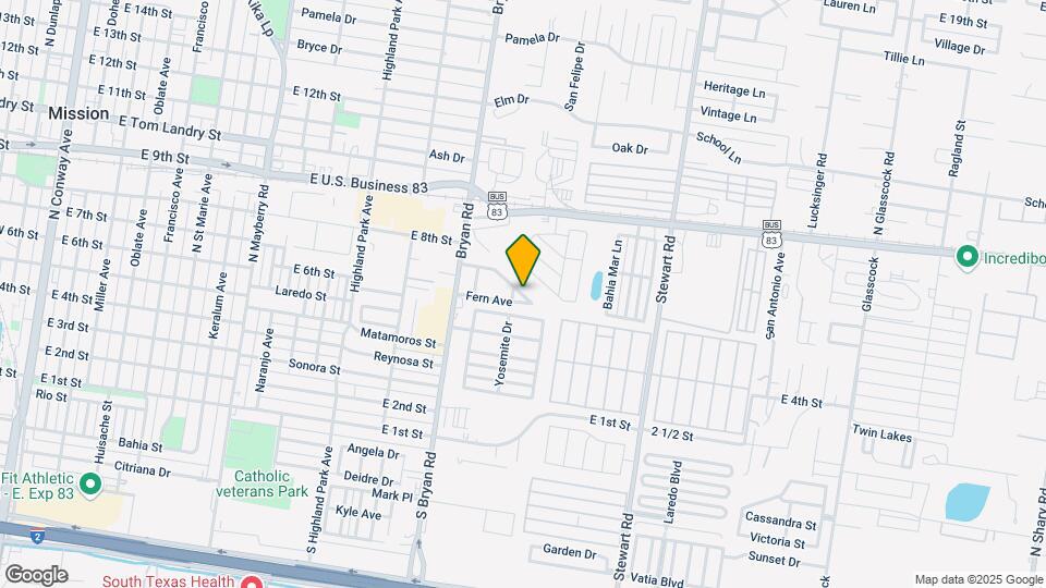 1511 Evergreen Ave Mapa y Detalles de la Ubicación