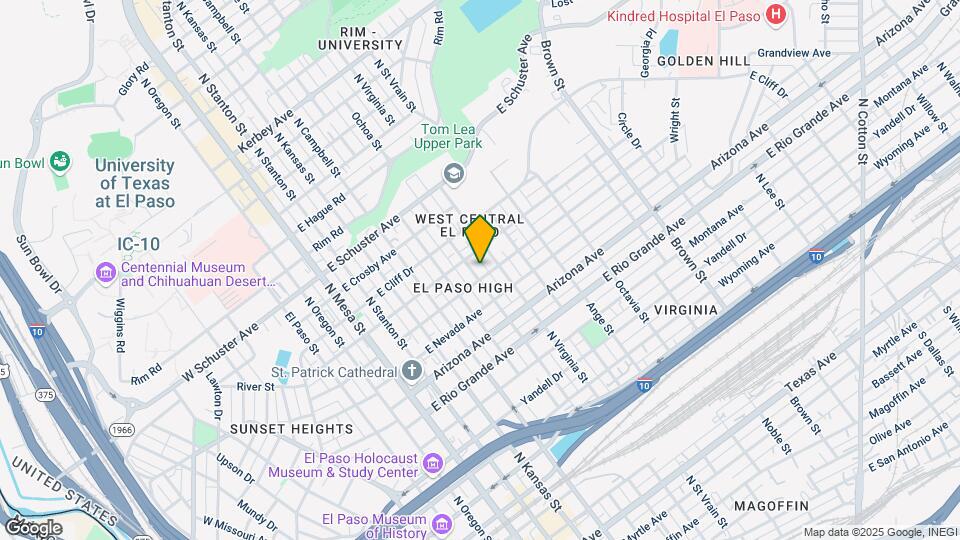1300 N Ochoa St Map and Location Details