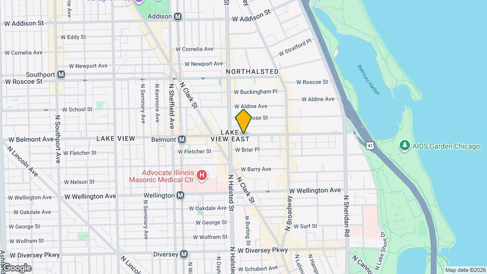 735 W Belmont Ave Map and Location Details