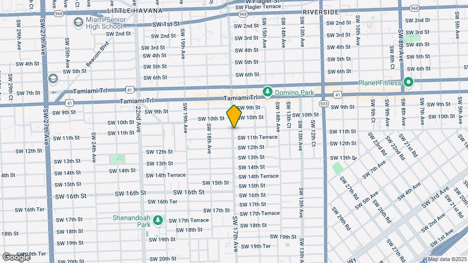 1101 SW 17th Ave Map and Location Details