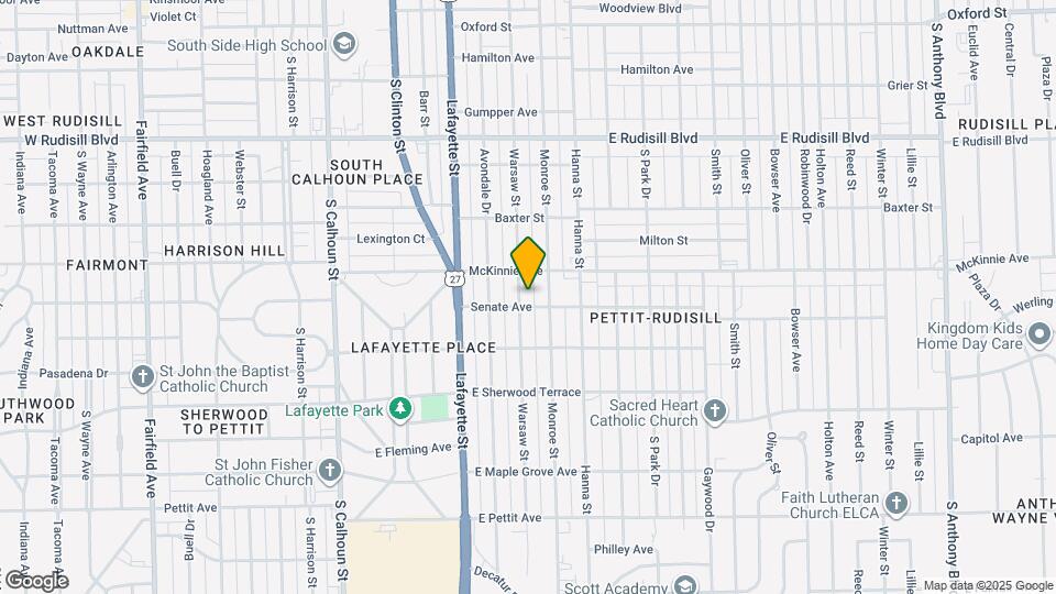 4325 Warsaw St Map and Location Details