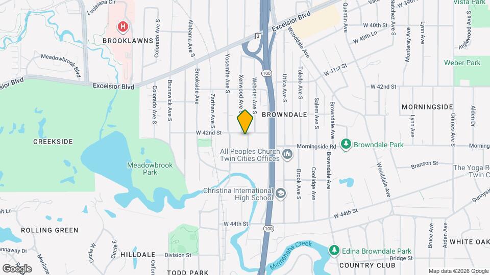 4204 Webster Ave S Mapa y Detalles de la Ubicación