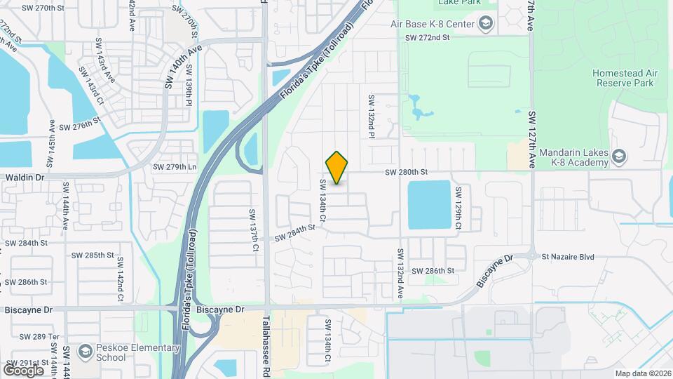 13413 SW 281st Terrace Map and Location Details