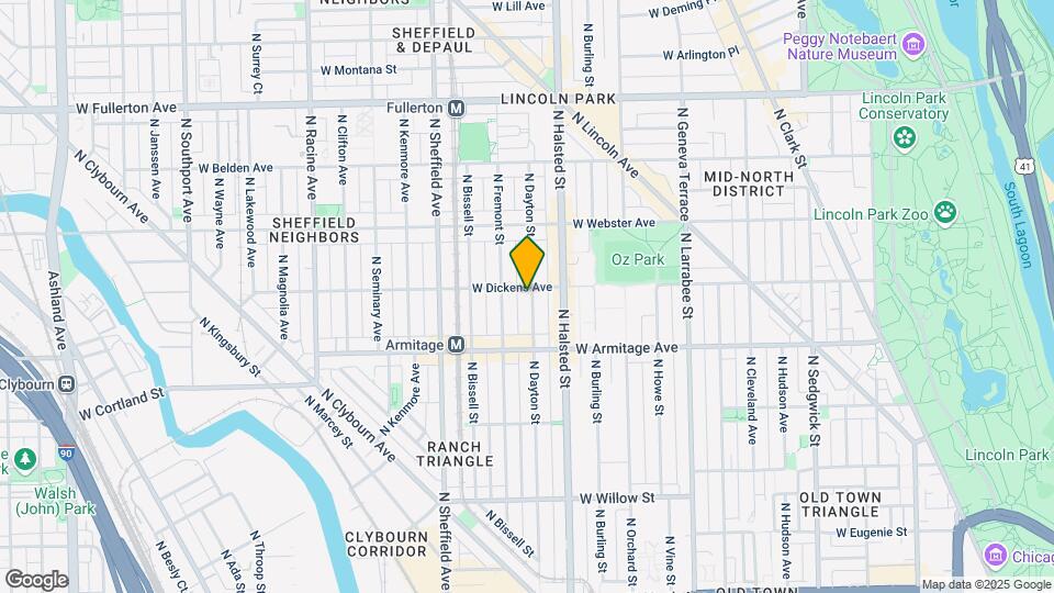 2052 N Dayton St Map and Location Details