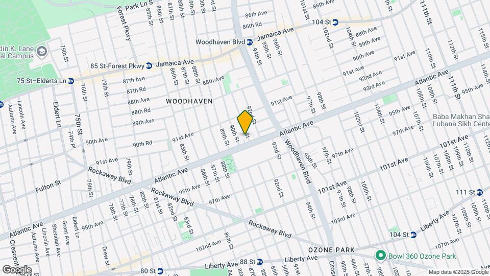 91-52 91st St Map and Location Details