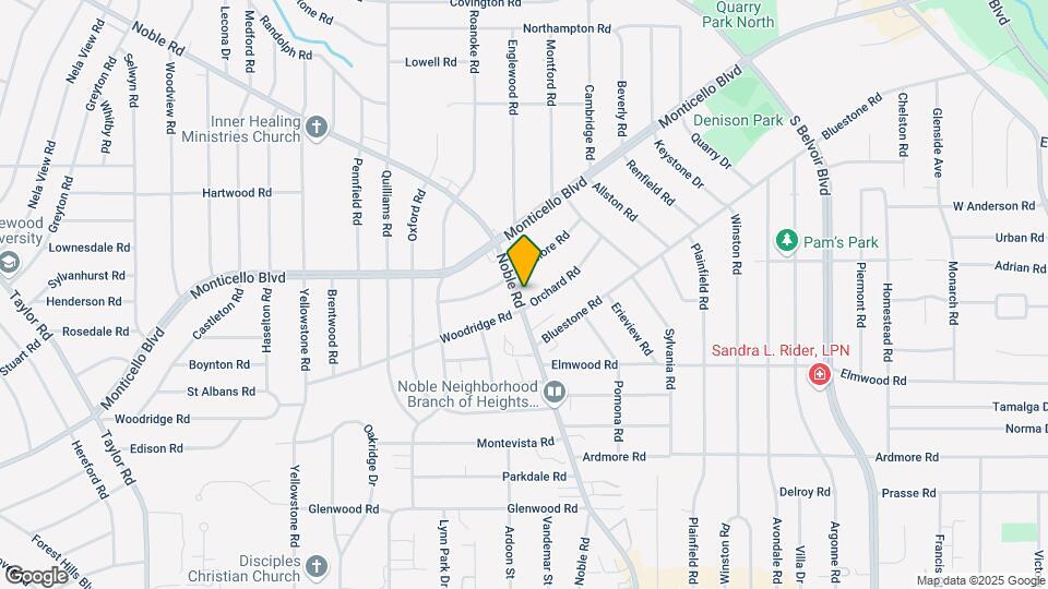 2663 Noble Rd Map and Location Details