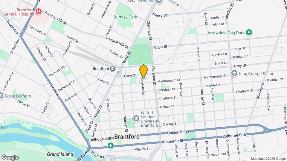 119 Charlotte St Map and Location Details