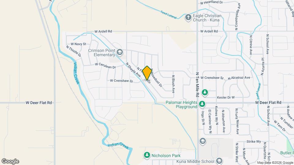 1699 N Firebrick Dr Map and Location Details