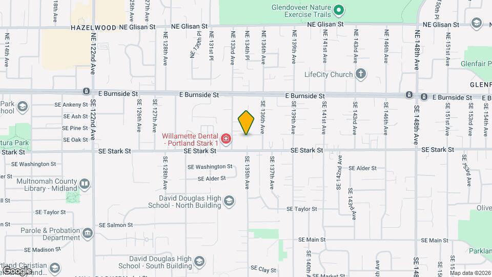 13441 SE Stark St Map and Location Details