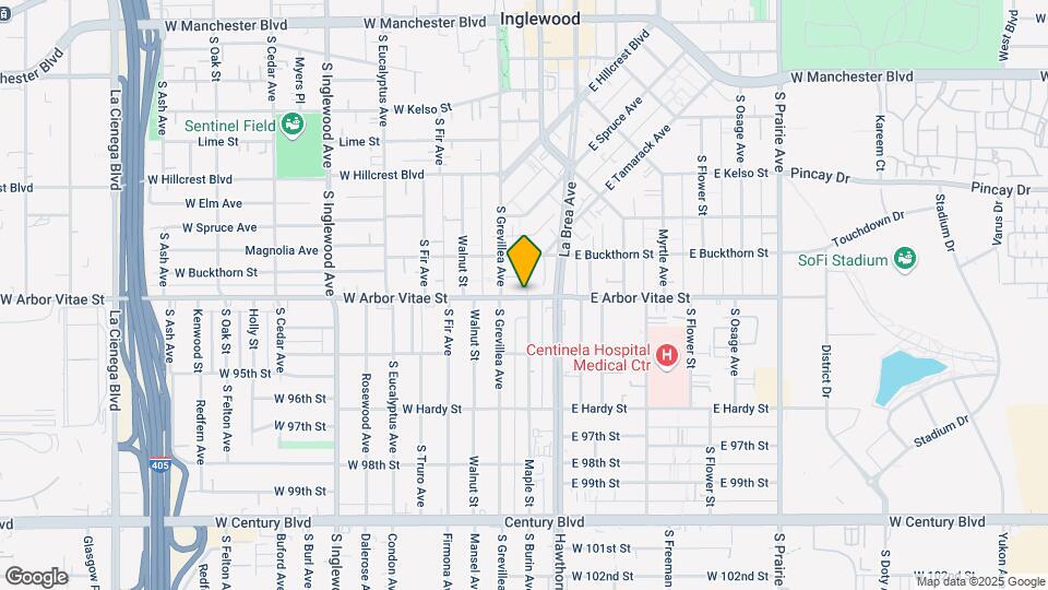 117 E Arbor Vitae St Mapa y Detalles de la Ubicación