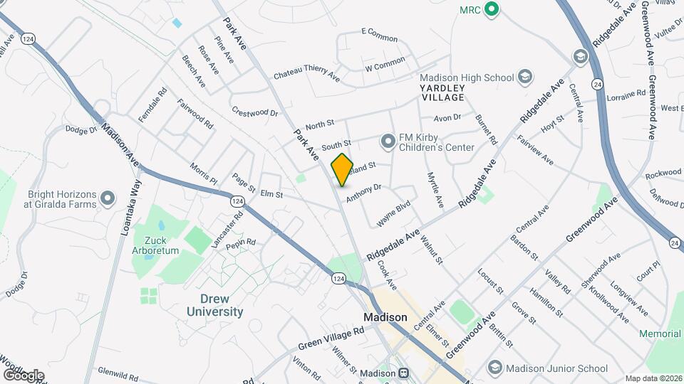 75 Park Ave Map and Location Details