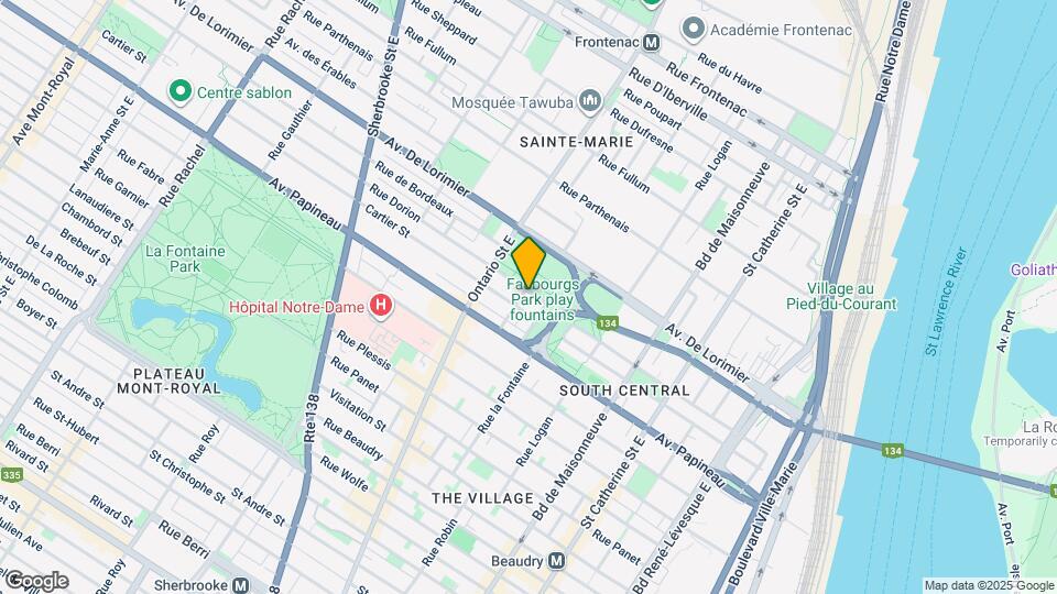 1840-1880 Rue Dorion Map and Location Details