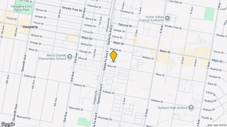 16550 Olive St Map and Location Details