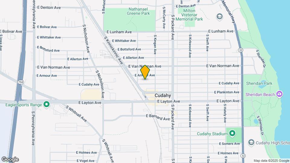 3432 E Cudahy Ave Map and Location Details