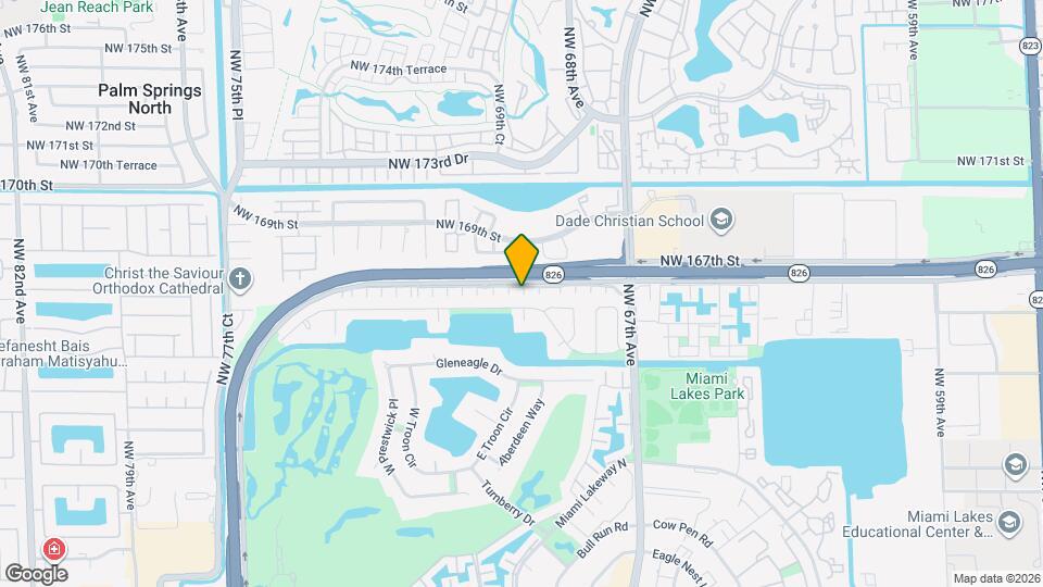 6926 NW 166th Terrace Map and Location Details