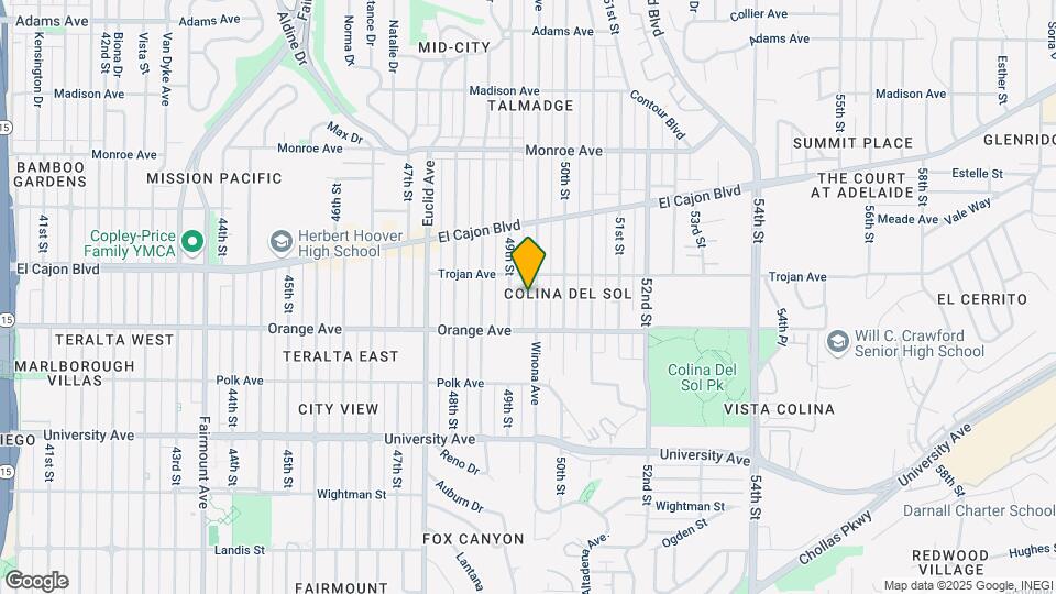 4260 Winona Ave Mapa y Detalles de la Ubicación