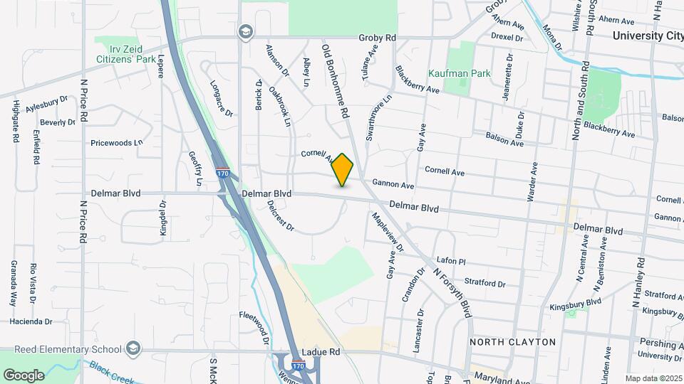 8241 Delmar Blvd Map and Location Details