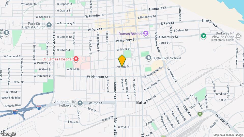 108 W Gold St Map and Location Details