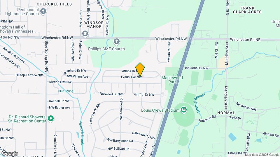 2131 Evans Ave NW Map and Location Details