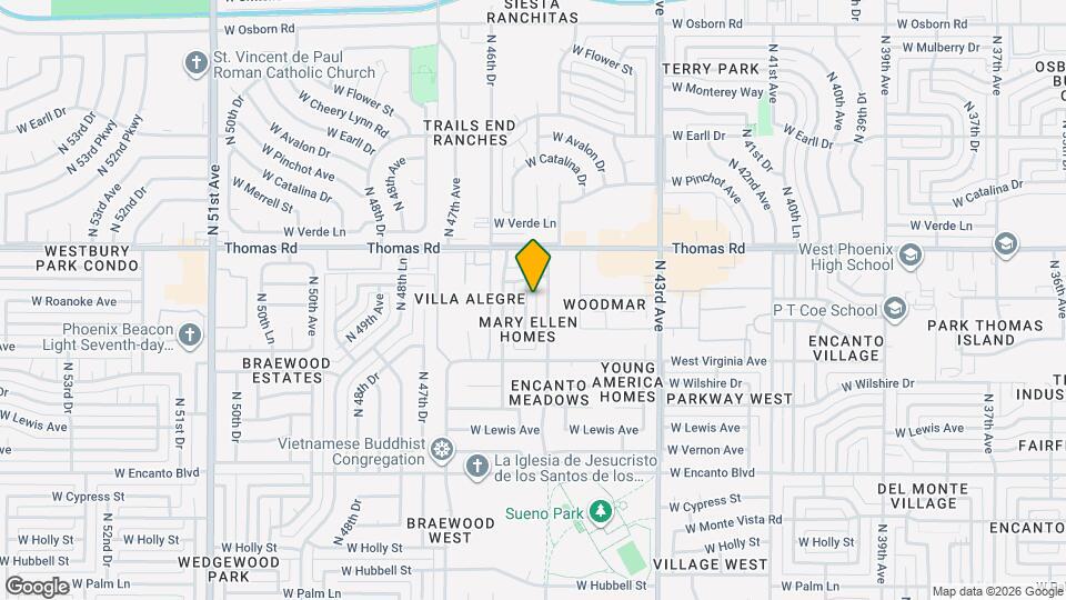 2807 N 45th Dr Mapa y Detalles de la Ubicación