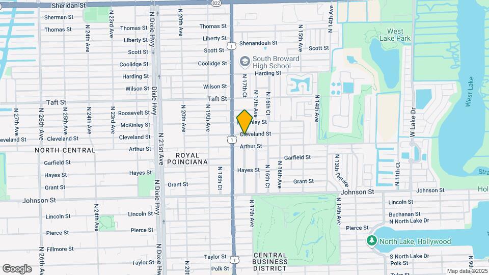 1720 Cleveland St Map and Location Details
