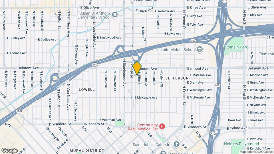427 N Effie St Mapa y Detalles de la Ubicación