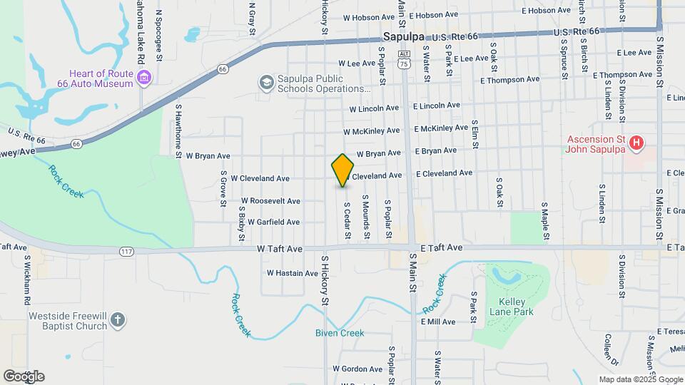 610 S Cedar St Map and Location Details
