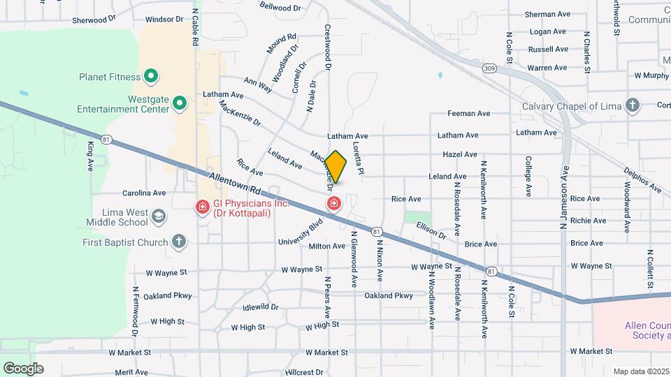 602 MacKenzie Dr Map and Location Details