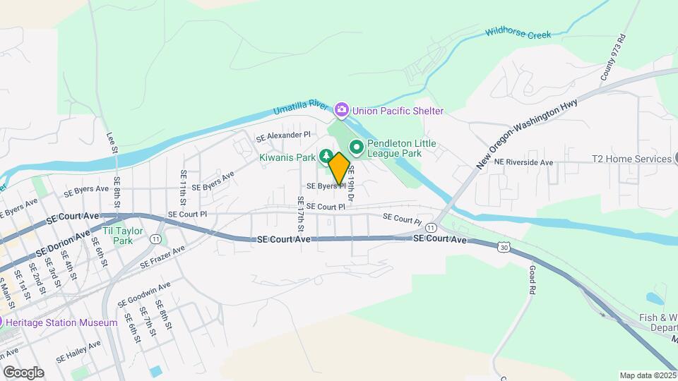 1904 SE Byers Pl Map and Location Details