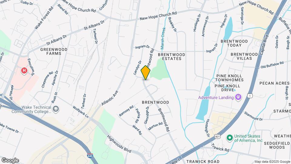 3408 Brentwood Rd Map and Location Details