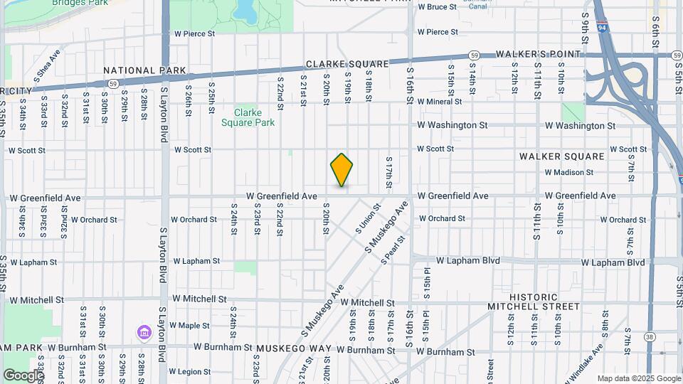 1908 W Greenfield Ave Mapa y Detalles de la Ubicación