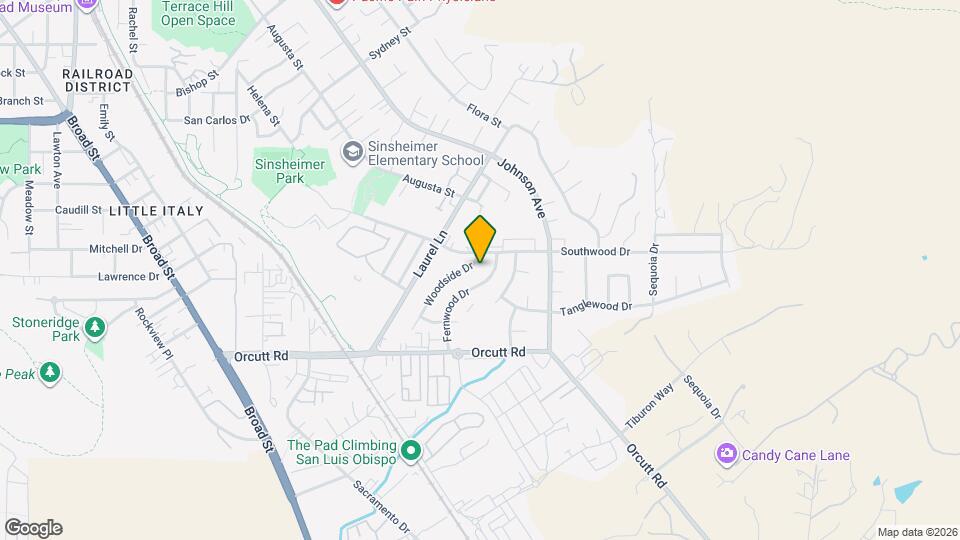 1377 Woodside Dr Map and Location Details