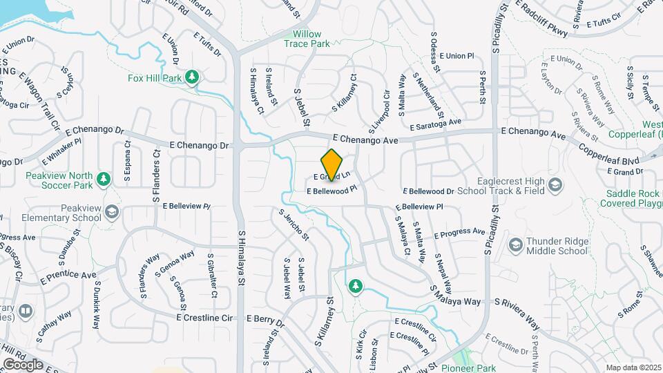 20581 E Bellewood Pl Map and Location Details