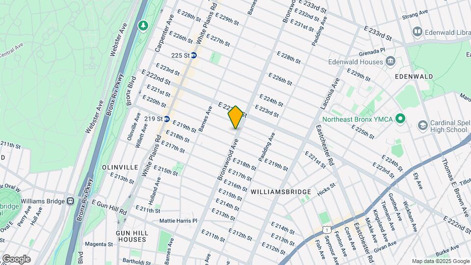 871 E 220th St Mapa y Detalles de la Ubicación