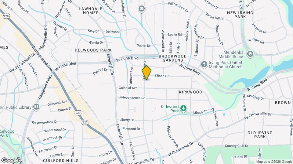 2606 Dellwood Dr Mapa y Detalles de la Ubicación