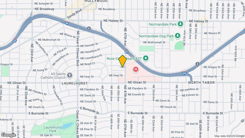 4603 NE Irving St Map and Location Details