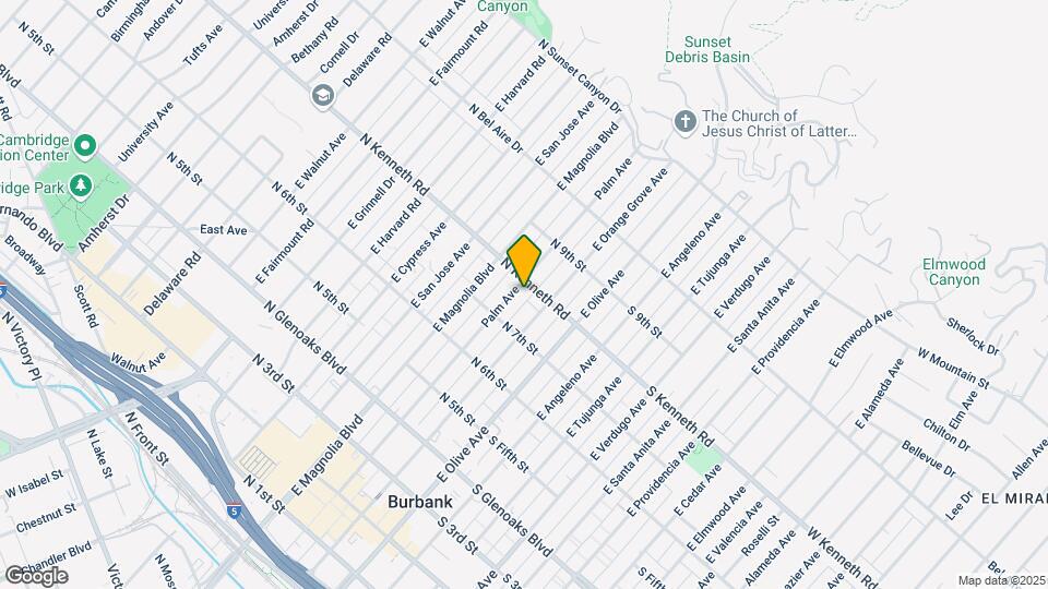 728 E Palm Ave Map and Location Details